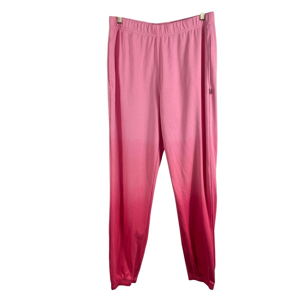 BOBS from Skechers Pink Ombre Sweatpants Size M Elastic Waist Lounge Joggers